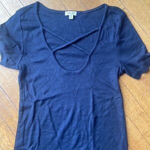 Splendid black short sleeve tee